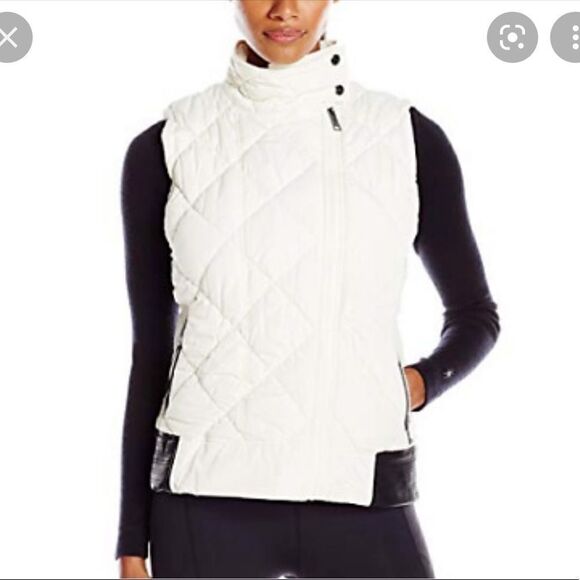 MARC NEW YORK PERFORMANCE White Asymmetrical Zipper Vest.Size 2X - Picture 2 of 13